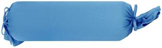Formesse Bella Donna Jersey Kissenbezug Restposten|ca. 15x40 cm| azur