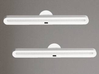 2er SET Akku Unterbauleuchten schwenkbar & mit Gestensteuerung, Länge 37cm