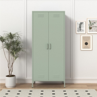 INOSIGN Drehtürenschrank Kleiderschrank Schrank Metallschrank Mehrzweckschrank Siena Spind (in 4 Farben aus Metall) in der Höhe verstellbar, abschließbar