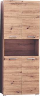 Trendteam 'Amanda' Hochschrank, Holz, Eiche, 190 x 31 x 73 cm