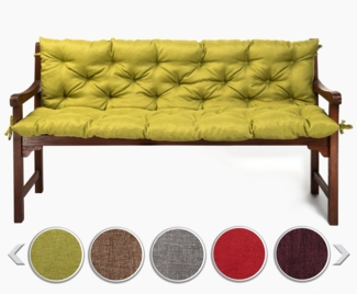 sunnypillow Bankauflage Bankauflage Stuhlkissen viele Farben und Größen zur Auswahl, 120x50x50cm grün