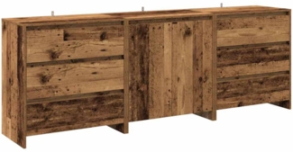 vidaXL 3-tlg. Sideboard Altholz-Optik Holzwerkstoff 3329179
