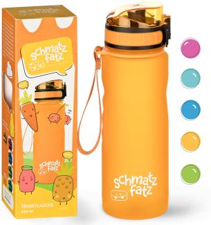 schmatzfatz Trinkflasche Sportflasche 500 ml 24 cm Tritan Orange