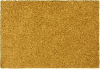 Vente-unique - Hochflorteppich - 160x230 cm - Senfgelb - MILINIO