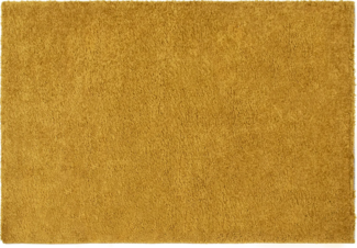 Vente-unique - Hochflorteppich - 160 x 230 cm - Senfgelb - MILINIO