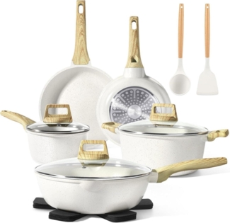 GiPP Granit Topfset 14-teilig, Induktion Cookware