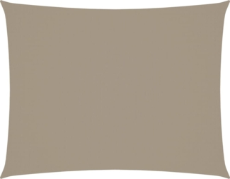 vidaXL Sonnensegel Oxford-Gewebe Rechteckig 3x6 m Taupe 135433