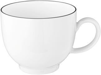 Kaffee-Obertasse 0,22 l Lido Black Line Seltmann Weiden Kaffeetasse - MikrowelleBackofen geeignet, Spülmaschinenfest