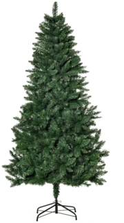 Künstlicher Weihnachtsbaum, Kieferbaum mit 724 Zweigen inkl. Metallständer für Innenbereich, PVC und Metall, Grün, 180 cm