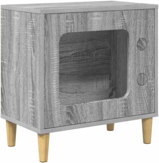 vidaXL Katzenhaus Graues Sonoma 51 x 30 x 52 cm Holzwerkstoff 8000659