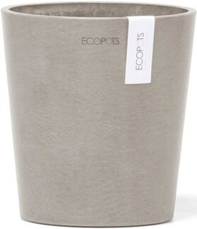 ECOPOTS Blumentopf Morinda Orchidee 14 Taupe, für den Innenbereich