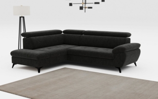 COTTA Ecksofa Hudson L-Form, mit Kopfteilverstellung, wahlweise mit Bettfunktion & Bettkasten
