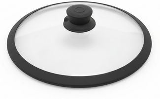 Gastrolux Deckel mit Silikonring Anthrazit Glasdeckel 28 cm