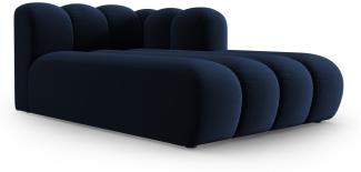 Micadoni Chaise Longue Lupine 2-Sitzer Rechts Samtstoff Königsblau