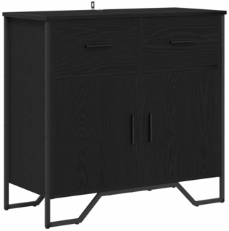 vidaXL Sideboard Schwarz Eichen-Optik 79.5 x 35.5 x 74.5 cm 883568