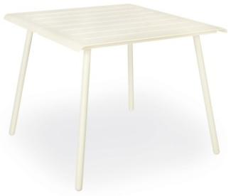 Vapio Outdoortisch Aluminium 90x90x74 cm Creme