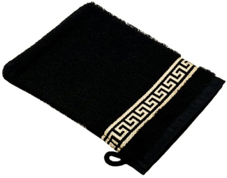Belle Arti Handtücher Luxus Mäander Gästetücher Badetücher Duschtücher Saunatücher in Set, (1-St), schwarz, weiss, beige, rot, gold, 100% Baumwolle, Frottee, eingestickt