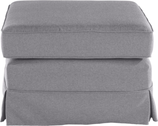 Home affaire Polsterhocker Shadmoor, Hussenoptik, in uni oder mit Blumendruck, passend zur Shadmoor-Serie