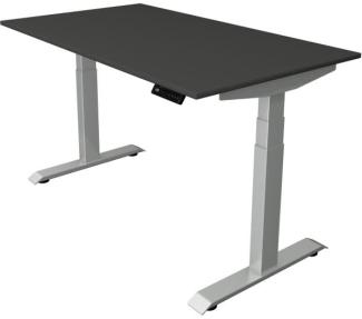 Kerkmann Schreibtisch Sitz-Stehtisch Move 4 silber 140x80x64-129cm elektr. höhenverstellbar anthrazit