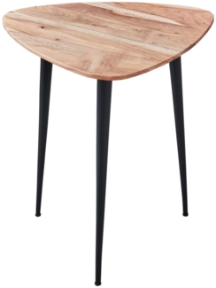 Beistelltisch 50x50 cm Akazie massiv & naturfarben Couchtisch Unikat ELSA 527944