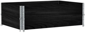 vidaXL Pflanzkasten Schwarz 120x80 cm Massivholz Kiefer 3295848