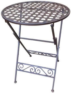 Deko-Impression Beistelltisch Klapptisch Eisentisch Beistelltisch Ablagetisch rund D 44 cm (1-St), 44 cm Durchmesser