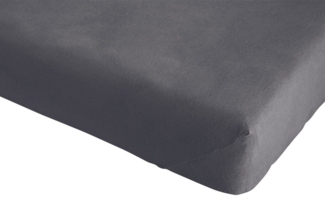 H.G. Hahn Haustextilien Spannbettlaken Hahn Jersey Bettlaken Baumwolle 180 x 200 890 Anthrazit, Baumwolle