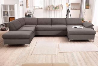 DOMO collection Wohnlandschaft Santana U-Form, wahlweise mit Bettfunktion