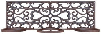 esschert design Pflanzschale Esschert Design Blumentopfhalter 3-fach Gusseisen Wandhänger Garten