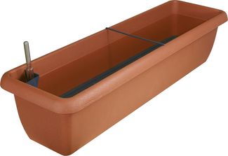 Geli Bewässerungsblumenkasten Aqua Andalucia 80 cm terracotta