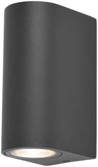 LED Wandleuchte Außen Anthrazit Rund GU10 Down &Down Außenwandleuchte Wandlampe IP44