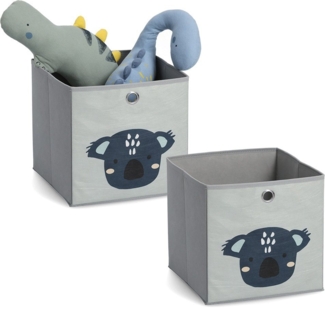 Zeller Present Organizer Koala (Set, 2 St), Aufbewahrungsbox, flach zusammenfaltbar, Vlies