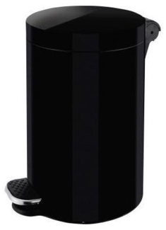 Zwingo Tretabfalleimer Z2300395 20l Stahl rund schwarz