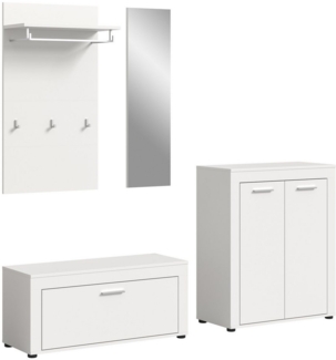 INOSIGN Garderoben-Set Aosta, (Set, 4-St), Aosta, Höhe 191 cm, Garderobenset, Flur, Diele
