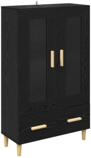 vidaXL Highboard Schwarz Eichen-Optik 70 x 31 x 115 cm Holzwerkstoff 880853
