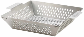 tepro Grillzubehör Grillkorb M aus Edelstahl, Boden ist gelocht