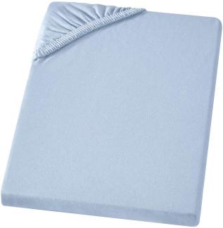 Carpe Sonno Baby Feinjersey Bettlaken aus 100% Baumwolle - 60-70x120-140 cm, Hellblau