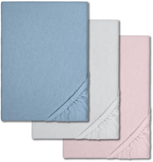 Sparpaket 3 Farben Spannbettlaken Winterflausch 90 x 190 - 100 x 200 cm (3 Stück)