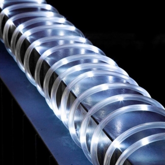 Rosnek LED-Lichterkette 5M 50LEDs, 8 Modi, batterie, für Balkon Camping Party, Weihnachtsdeko