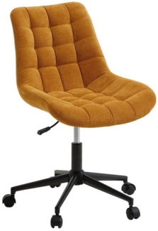 IDIMEX Drehstuhl VASILO, Drehstuhl Bürostuhl mit Stoffbezug 5 Doppelrollen und Metallgestell