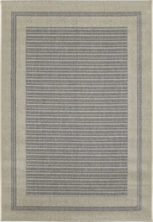 Outdoorteppich Rio creme-grau, 160 x 230 cm gestreift
