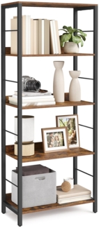 VASAGLE Bücherregal 5/6 Ebenen, Regal, Aufbewahrungsregal