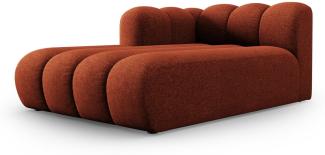 Micadoni Chaise Longue Lupine 2-Sitzer Links Chenille Terrakotta