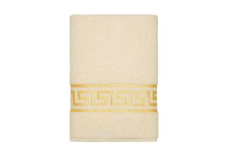 Belle Arti Handtücher Luxus Mäander Gästetücher Badetücher Duschtücher Saunatücher in Set, (1-St), schwarz, weiss, beige, rot, gold, 100% Baumwolle, Frottee, eingestickt