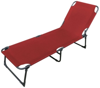 Marabellas Shop Gartenliege Sonnenliege ca. 188 x 57 x 30 cm klappbar mit Oxford-Gewebe und Griff, 1 St, 3-fach verstellbar