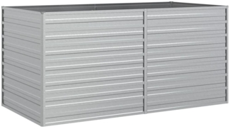 vidaXL Garten-Hochbeet 160x80x77 cm Verzinkter Stahl Silbern 316880