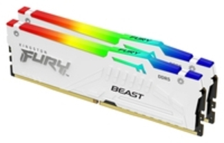 KINGSTON 32GB 6000MT/s DDR5 CL30 DIMM Kit of 2 FURY Beast White RGB EXPO