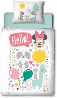 Disney Minnie Maus Baby Bettwäsche Set 100x135cm 40x60cm (2-tlg. )