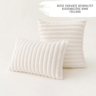 Interior by Hakito Sofakissen 2er Set Kissenbezug inklusive Füllkissen Kissen Füllung Fluf, (Spar-Set, 1 St, Dekokissen mit Füllkissen (nach gewählter Größe), Kissenhülle mit Füllung Set mit Innenkissen Füllkissen
