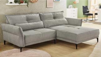 Couchgarnitur TROPEA Wohnlandschaft Sofa in Grau ca. 251 x 179 cm